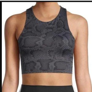 Allfenix Indie Python Print Racerback Sports Bra